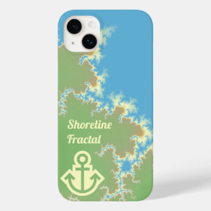 Coque Case-Mate iPhone Rive fractale avec texte/symbole personnalisé