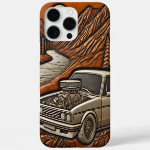 Coque iPhone 16 Pro Max River Valley Adventure avec Muscle Car