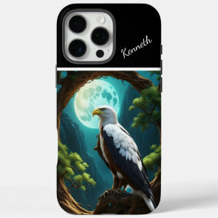 Coque iPhone 16 Pro Max Rivière Blue Moonlit avec aigle