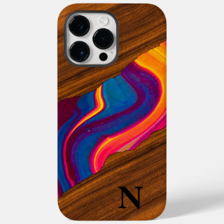 Coque Case-Mate iPhone Rivière de couleur vibrante en bois