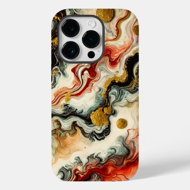Coques Case-Mate iPhone Rivières dorées (Verso)