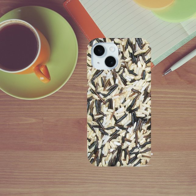 Coques Case-Mate iPhone Riz sauvage, Brown et blanc (Créateur téléchargé)