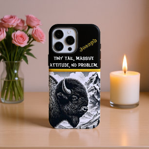 Coque iPhone 16 Pro Max Roaming du bison par les montagnes enneigées