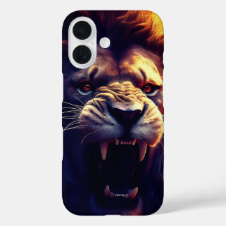 Coque Pour iPhone 16 Roaring Lion