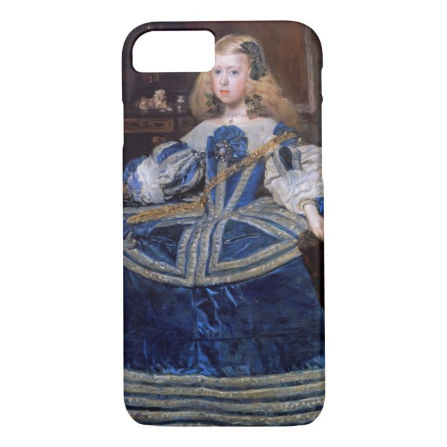 Coques Case-Mate iPhone Robe bleue de l'infante Margarita Teresa, Velazque (Dos)