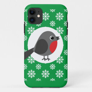 Case-Mate iPhone Case Robin de dessin mignon avec les flocons de neige