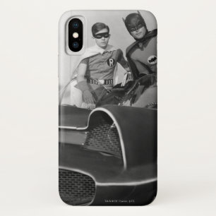 Coque Case-Mate iPhone Robin et Batman debout dans Batmobile