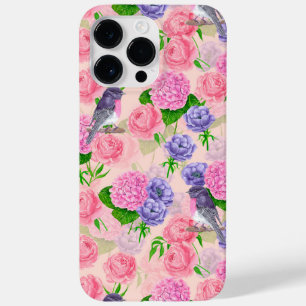 Coque Case-Mate iPhone Robin et fleurs, motif aquarelle