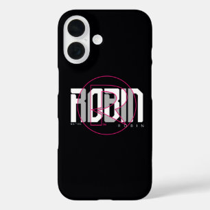 Coque Pour iPhone 16 Robin Hi-Tech Nom Graphique