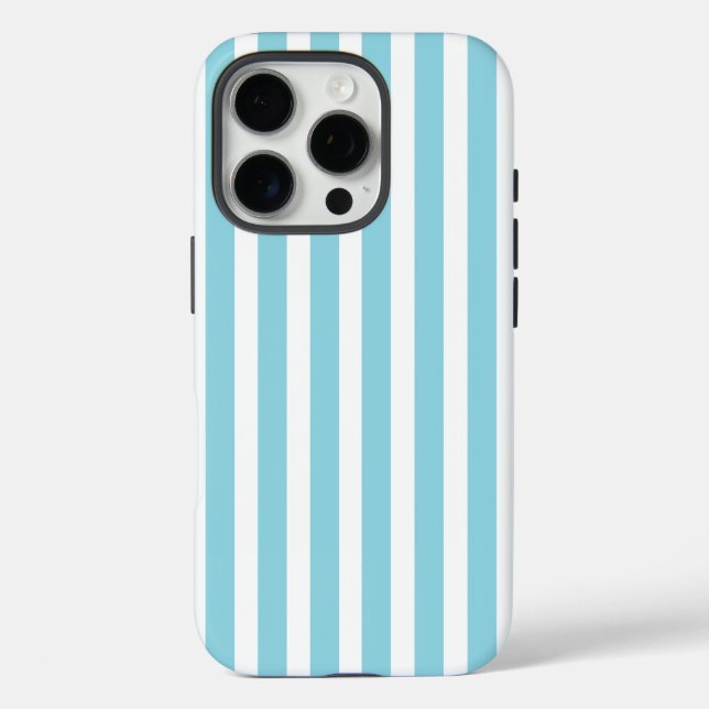 Coques Case-Mate iPhone Robin Oeuf Bleu et blanc rayé (Verso)