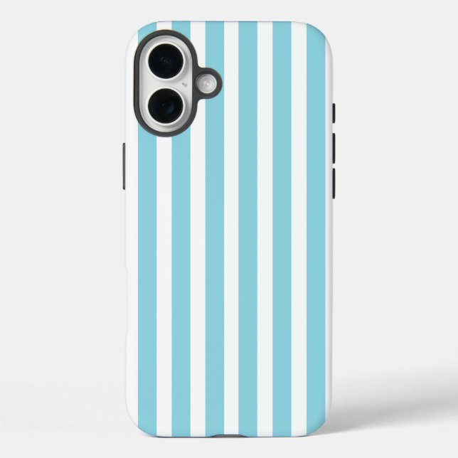 Coques Case-Mate iPhone Robin Oeuf Bleu et blanc rayé (Verso)