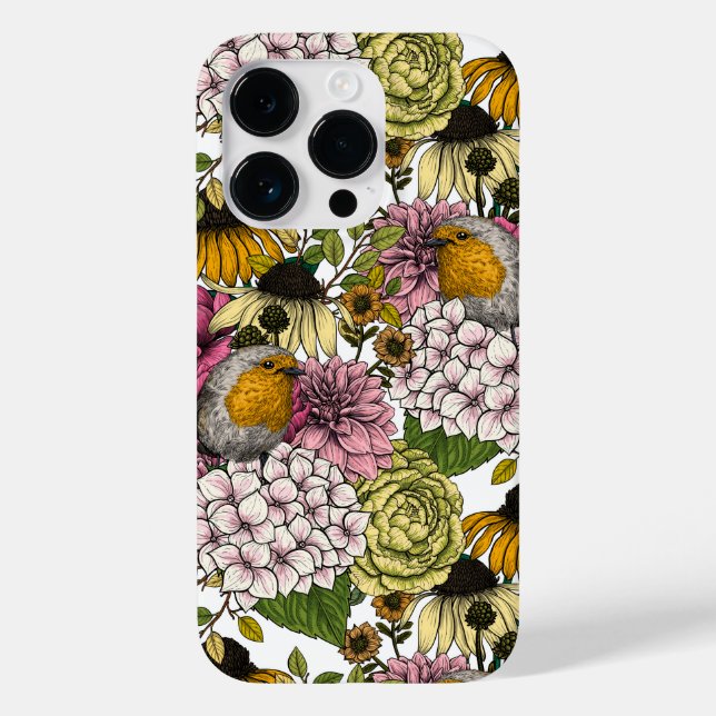 Coques Case-Mate iPhone Robins dans le jardin (Verso)