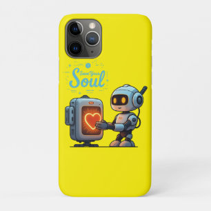 Case-Mate iPhone Case Robot Mignon qui Sauve Votre Âme en Tenant un Cœur