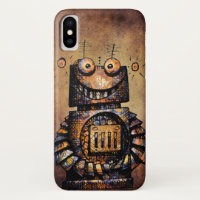 Robot rouillé drôle de Steampunk