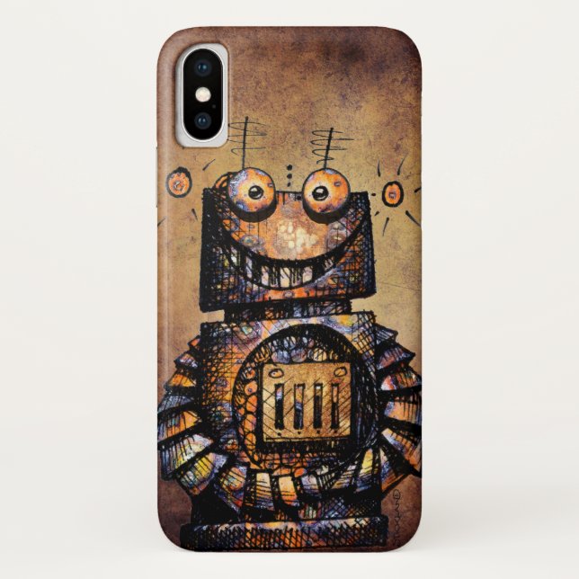 Coques Case-Mate iPhone Robot rouillé drôle de Steampunk (Dos)