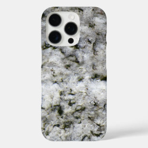 Coque iPhone 16 Pro Roche blanche en granit