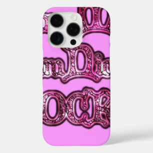 Coques iPhone 16 Pro Roches de communication rose Hakuna Matata