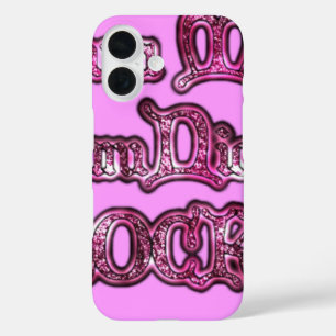 Coque Pour iPhone 16 Roches de communication rose Hakuna Matata .png