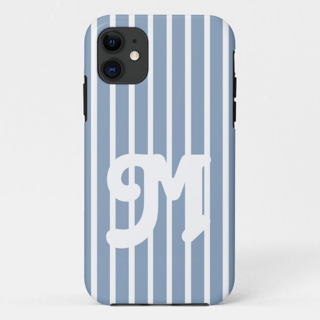 Coques Case-Mate iPhone Rock Blue Safari Stripe (Dos)