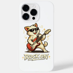 Coque Case-Mate iPhone Rock On Guitare Chien Drôle Musique Rock