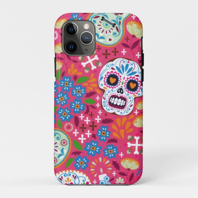 Coques Case-Mate iPhone Rock Rock Crâne Floral Garden (Dos)