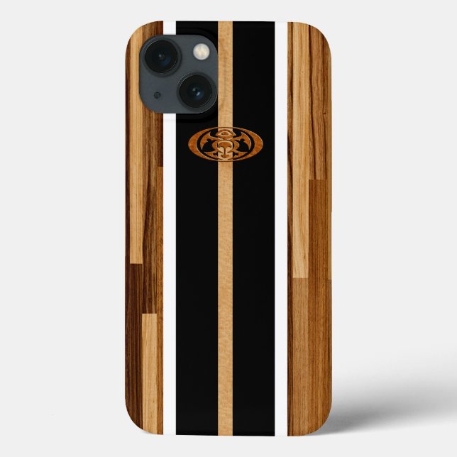 Coques Case-Mate iPhone Rocky Point Hawaiian Engineered Faux Wood (Verso)