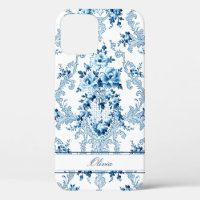 Rococo bleu & blanc Floral