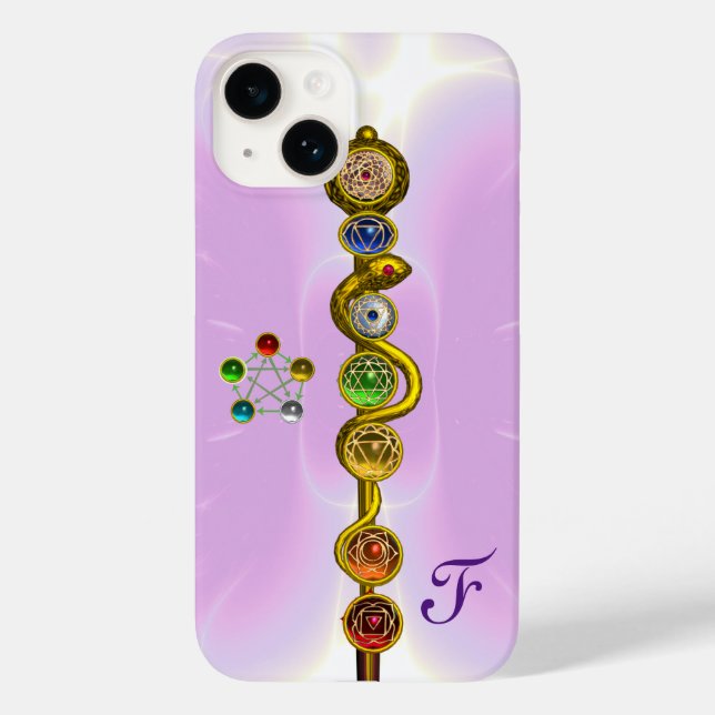 COQUES Case-Mate iPhone RODE D'ASCLEPIUS 7 CHAKRAS, YOGA, ÉNERGIE SPIRITUE (Verso)