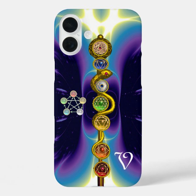 COQUES Case-Mate iPhone RODE D'ASCLEPIUS 7 CHAKRAS, YOGA, ÉNERGIE SPIRITUE (Verso)