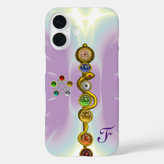 COQUES Case-Mate iPhone RODE D'ASCLEPIUS 7 CHAKRAS, YOGA, ÉNERGIE SPIRITUE (Verso)