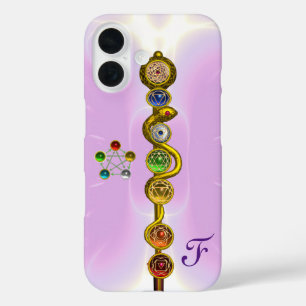 COQUE POUR iPhone 16 RODE D'ASCLEPIUS 7 CHAKRAS, YOGA, ÉNERGIE SPIRITUE