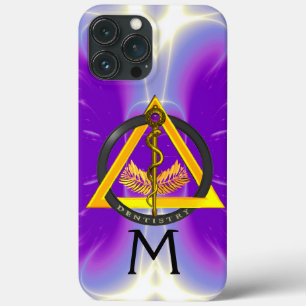 Case-Mate iPhone CASE RODE DE L'ASCLEPIUS DENTISTE MONOGRAMME DENTISTE, 