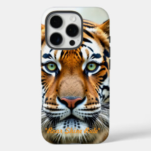 Coque iPhone 16 Pro "Roi de la Jungle Doré"