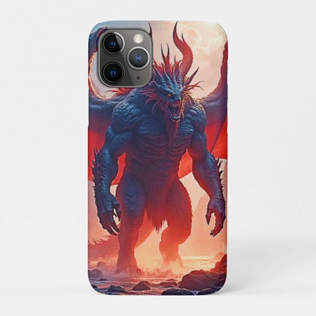 Coques Case-Mate iPhone Roi Démon : Art de l'Ombre du Dragon Éternel (Dos)