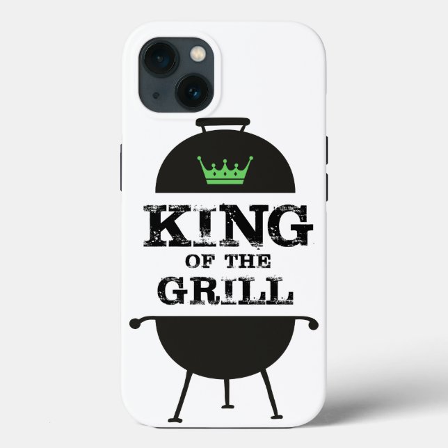 Coques Case-Mate iPhone Roi Du Grill, Couronne Verte Noire (Verso)