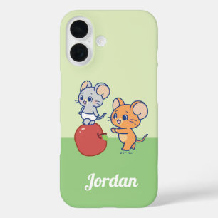 Coque Pour iPhone 16 Rollage Anime Tuffy et Jerry Apple