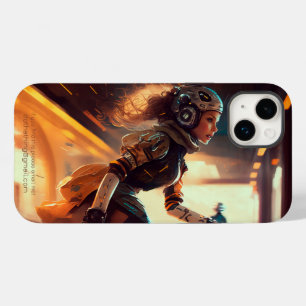 Coque Case-Mate iPhone Rollerderby Woman in a City of the Future
