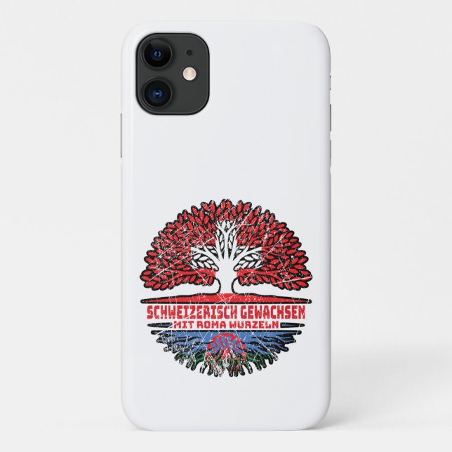 Coques Case-Mate iPhone Roma Romani Schweizer Schweiz Baum Wurzel Flagge (Dos)
