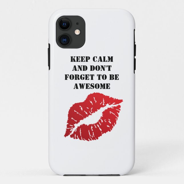 Coques Case-Mate iPhone Romantic chic luxe red lips (Dos)