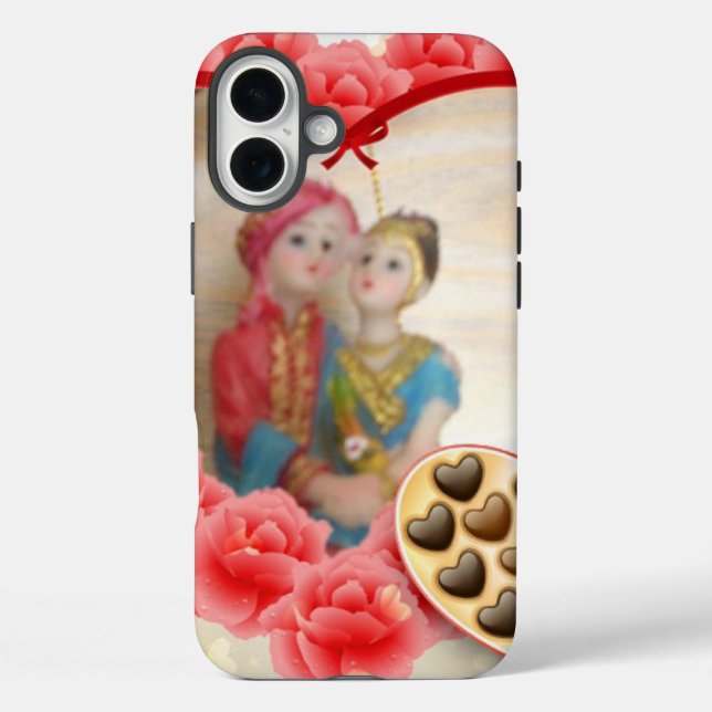 Coques Case-Mate iPhone Romantique Amour Coeur Art Imprimer (Verso)