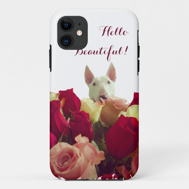 Coques Case-Mate iPhone Romantique Bull Terrier (Dos)