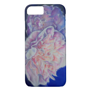 Coque iPhone 8/7 Romantique élégante couleur rose blanc pastel