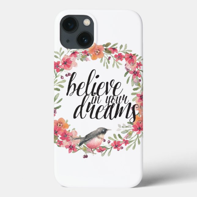 Coques Case-Mate iPhone Romantique Oleander Bird Rose rêve floral (Verso)