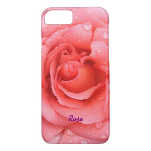 Etui iPhone Case-Mate Romantique Rose rose rouge gouttes d'eau personnal