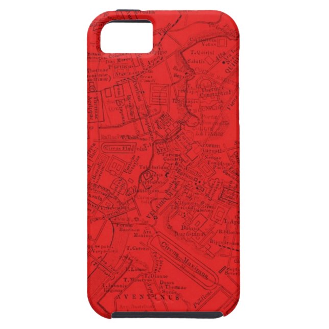 Coques Case-Mate iPhone Rome antique en rouge (Dos)