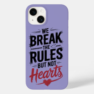 Coque Case-Mate iPhone Rompre les règles, pas les coeurs : Cas de télépho
