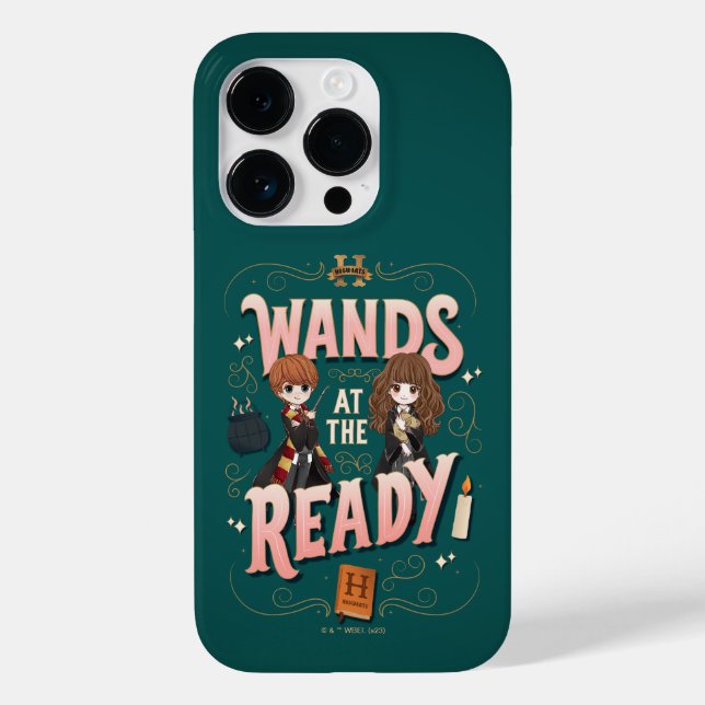 Coques Case-Mate iPhone Ron & Hermione Wands au Ready (Verso)