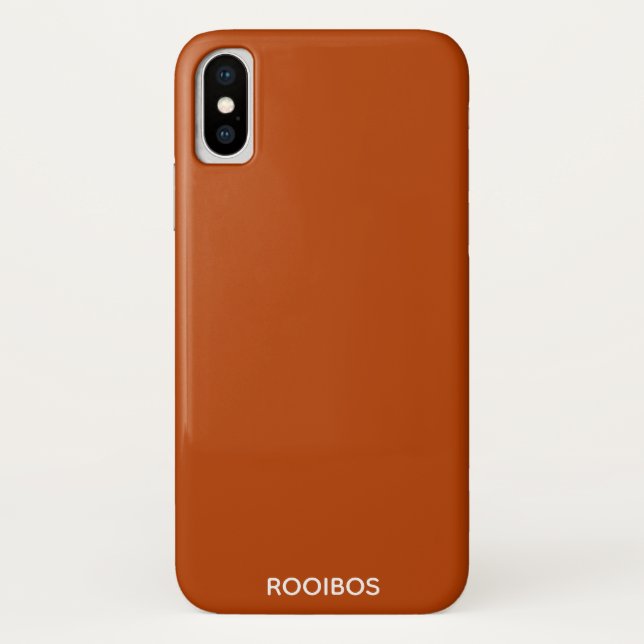 Coques Case-Mate iPhone Rooibos rouge brun nom (Dos)