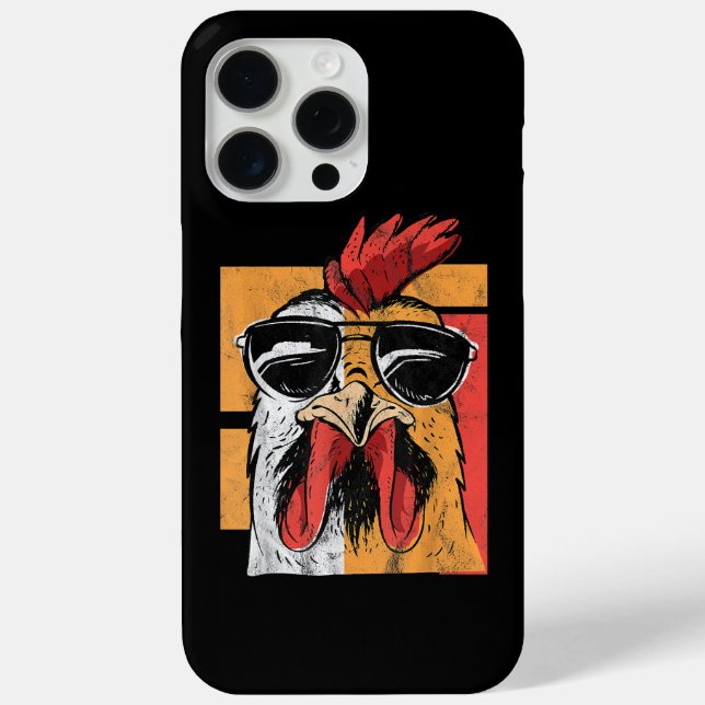 Coques Case-Mate iPhone Rooster cool portant lunettes de soleil Retro Vint (Verso)