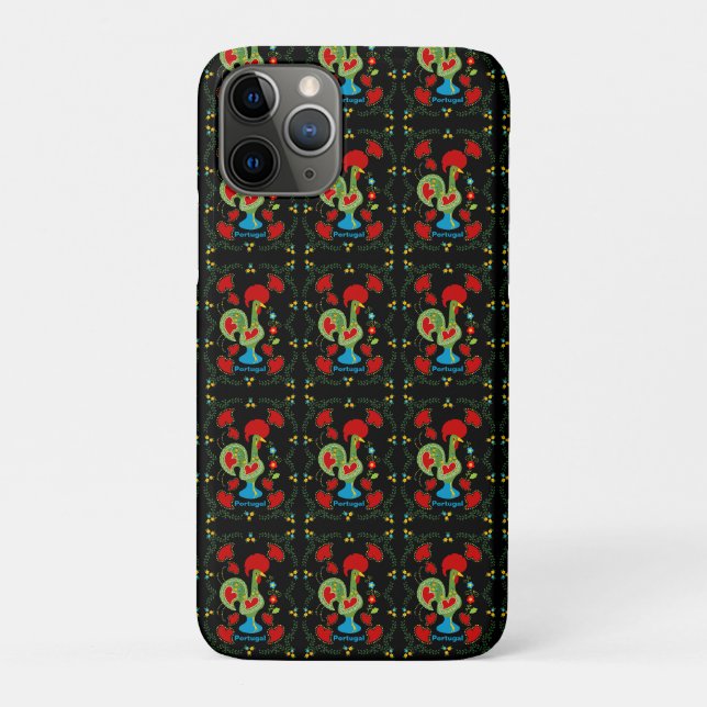 Coques Case-Mate iPhone Rooster portugais de la chance en vert (Dos)